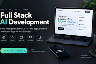 develop full stack ai website ai saas web app chatbot ai mobile app with openai