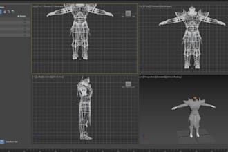 extract 3d game models or create stylized characters for unity and unreal