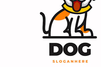 design awesome unique dog logo