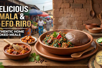 cook and teach eba and obe egusi
