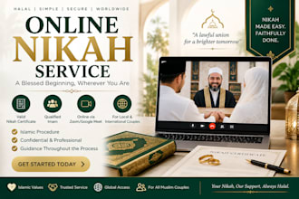 perform online nikah as your certified imam with witnesses and certificate