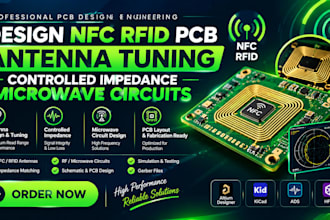 do nfc rfid pcb antenna tuning embedded  controlled impedance microwave circuit