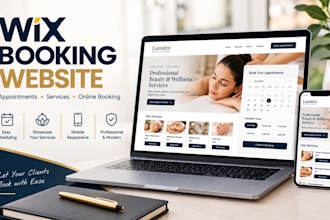 build a wix booking website for appointment and service