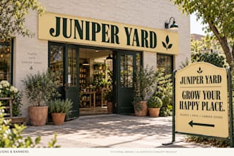 design shop signs and promotional banners for your business