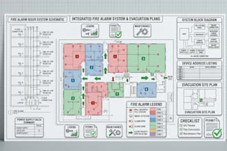 design fire alarm zone plans, block plans and evacuation drawings