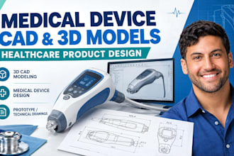 design medical device cad and 3d models for healthcare products