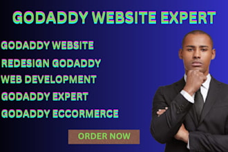 design godaddy website redesign godaddy web development godaddy expert ecommerce