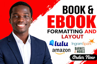 format your book for lulu, amazon KDP and ingramspark