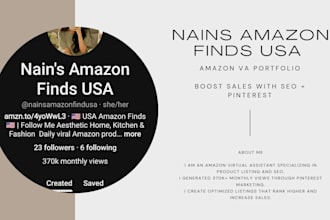 do amazon product listing seo and pinterest marketing