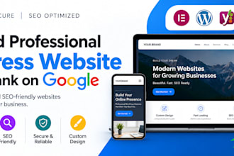 build professional wordpress website ready to rank on google