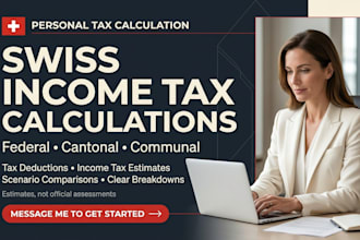 calculate swiss income tax federal tax cantonal tax and tax deductions