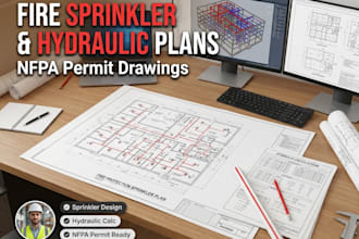 fire protection sprinkler plans with hydraulic calculations nfpa for permit
