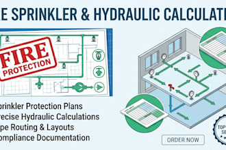 create sprinkler protection plans and hydraulic calculations