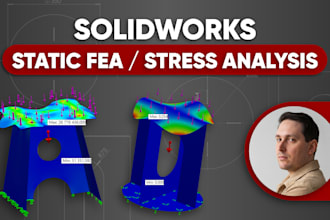 do static fea simulation and stress analysis in solidworks