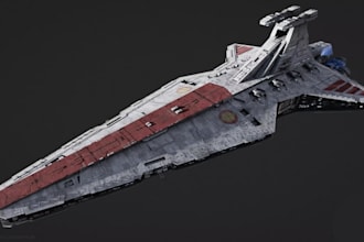 create game ready 3d spaceships and sci fi vehicles with pbr textures