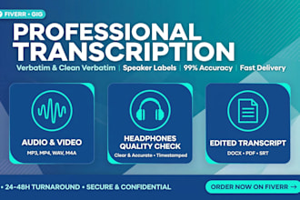 transcribe audio and video and be your virtual assistant