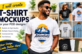 create realistic t shirt mockups for your pod designs