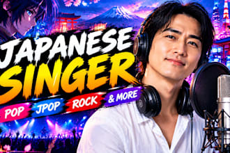 be your versatile japanese singer for pop, jpop, rock and more