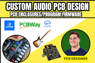 design production ready audio pcb design for guitar effects,mic preamp,amplifier