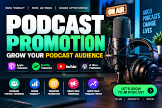 do podcast marketing and podcast promotion to grow your podcast listeners