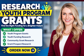 research youth program grant proposal funding community grant proposal writing