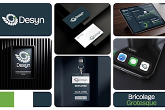 design minimalist logo, brand identity guidelines and complete branding kit