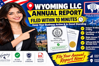 file wyoming llc annual report within 10 minutes