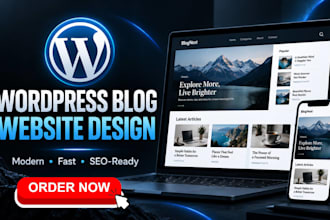 design wordpress blog website for businesses