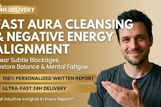 do a fast aura cleansing and negative energy alignment
