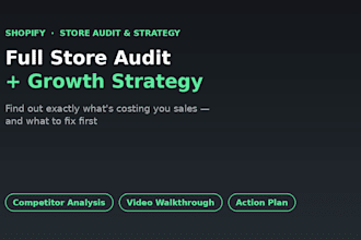 audit your shopify store and boost conversions