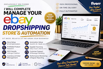 be your ebay dropshipping store manager with SEO and automation