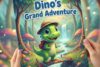 create dinosaur ebook for kids, childrens story, bedtime dinosaur story ebook