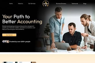 build squarespace accounting firm website tax consultant finance website