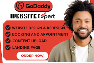 design godaddy airo website redesign your godaddy website with SEO setup