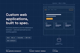build a custom web application for your business