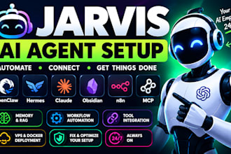 build jarvis ai dashboard n8n autopost hermes agent obsidian memory claude mcp