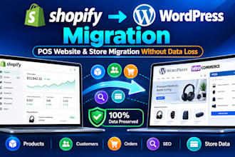 migrate shopify wordpress pos website store without data loss