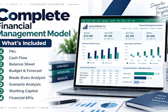 build a financial model with profit and loss cash flow and balance sheet