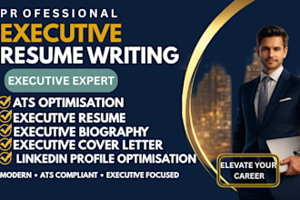 write your senior executive resume and linkedin profile