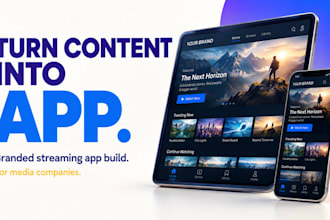 build a custom iptv app, ott app, video streaming app with white label iptv