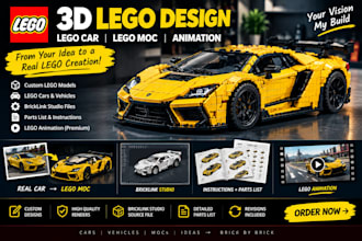 3d lego design lego car lego design lego animation lego moc bricklink studio