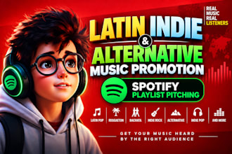 promote your latin indie music through playlist pitching music promotion