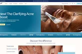 design wix medical spa website iv hydration med spa booking website