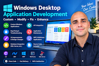 develop a custom windows desktop application