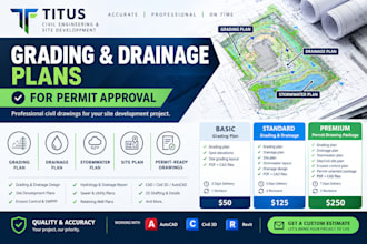 prepare grading and drainage plans for permit approval