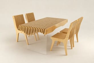 design parametric furniture cnc joinery production ready dxf cutting drawings