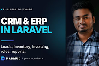 build custom CRM erp and business management software