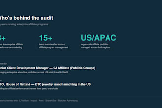 audit and optimize your affiliate marketing program