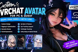 create a custom VR chat avatar for PC and quest