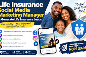 life insurance social media marketing manager and generate life insurance leads